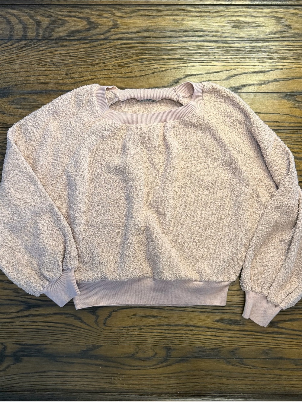 Cozy Women's Pullover Sweater - Light Blush Pink